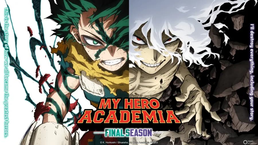 Deku a Šigaraki z My Hero Academia
