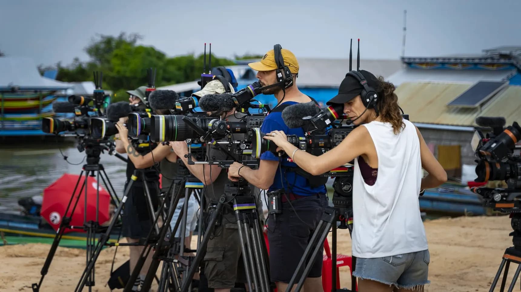 Záběr na natáčení pořadu Asia Express