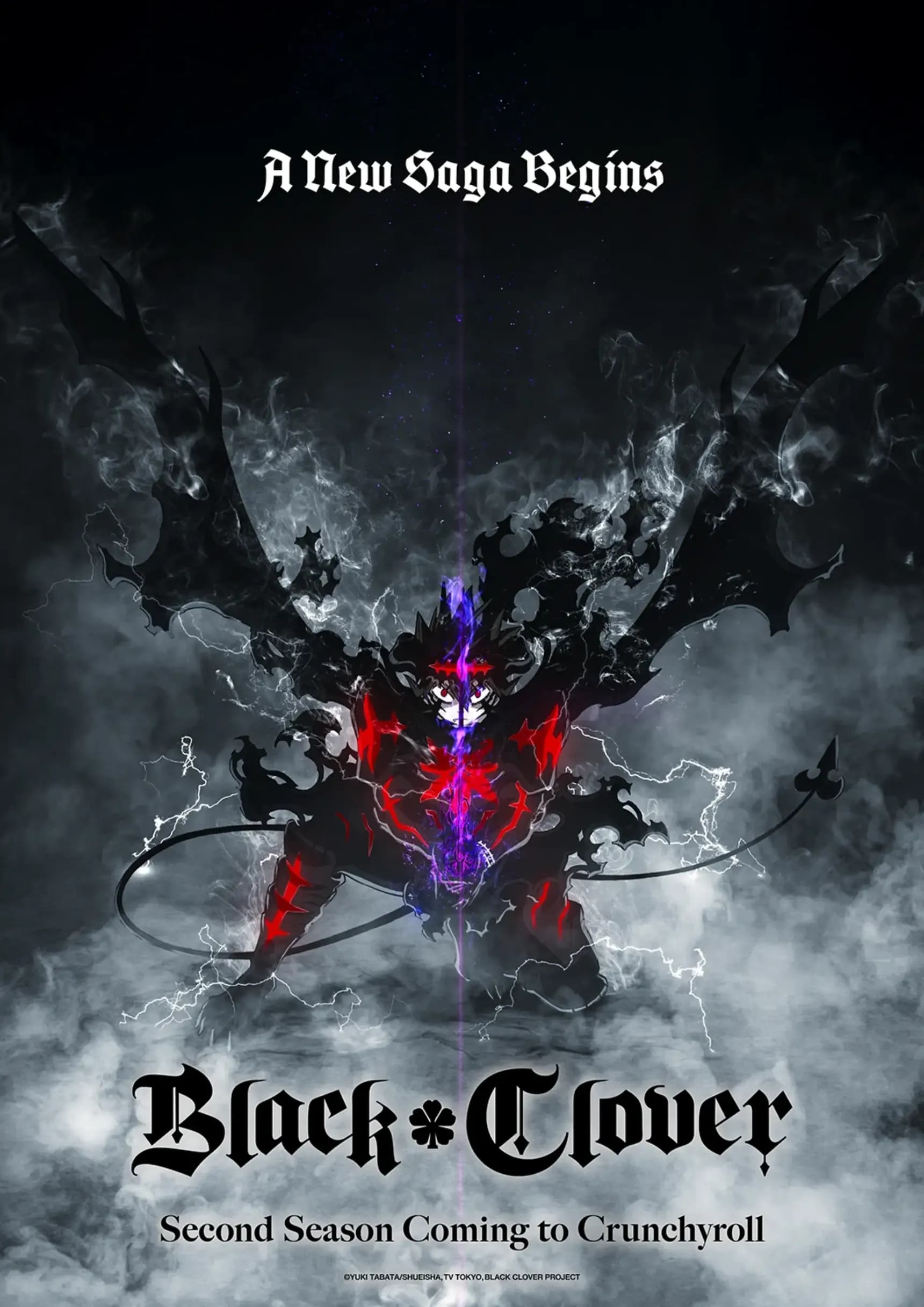 Plakát druhé řady anime Black Clover
