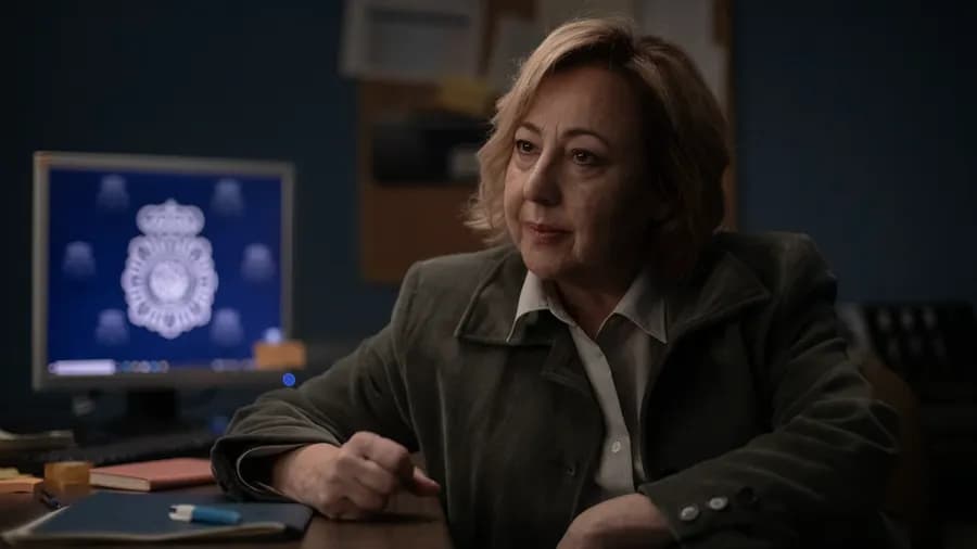Carmen Machi jako inspektorka Eva ve filmu Černá vdova