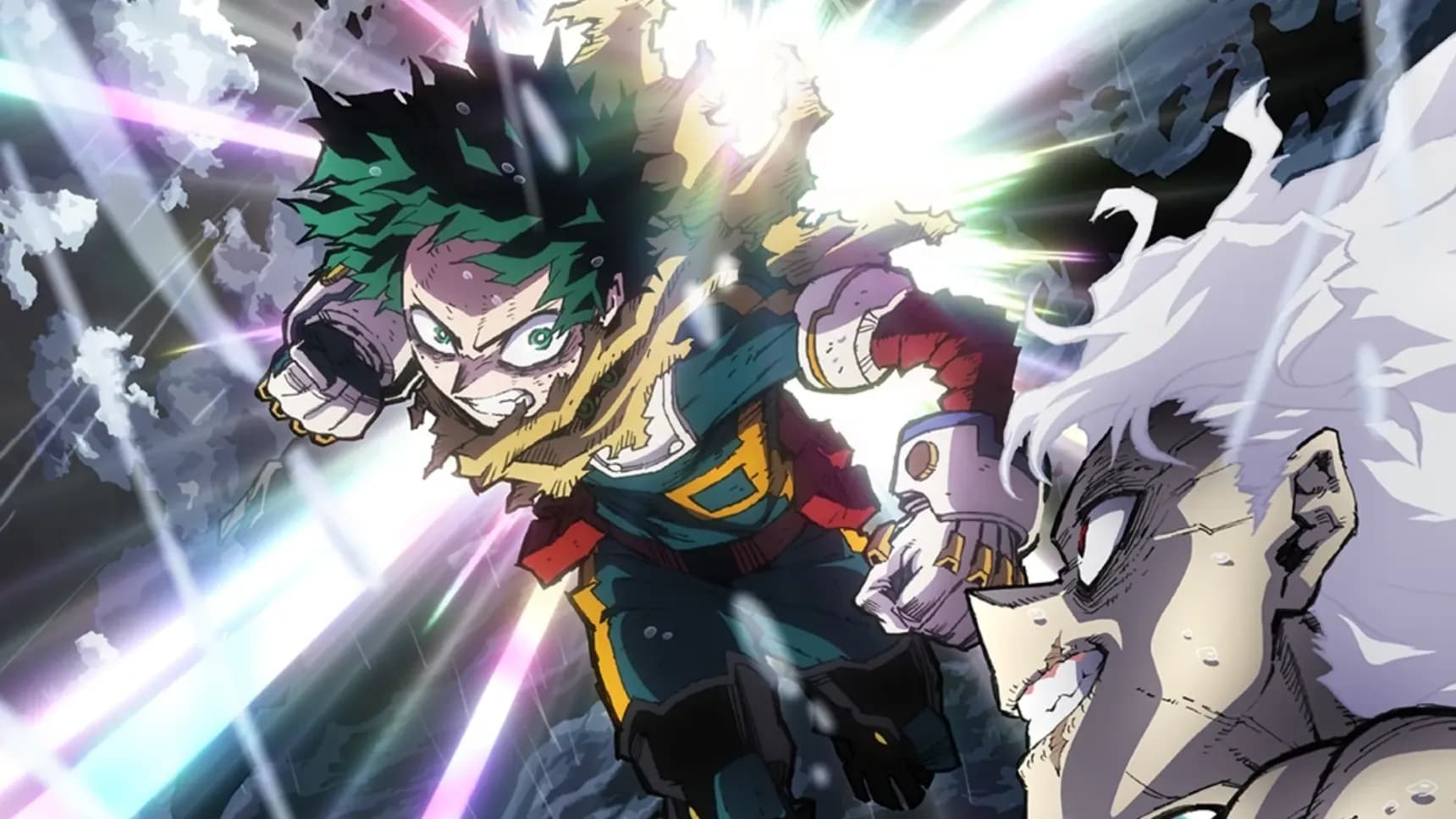 Izuku Midorija vs Šigaraki v My Hero Academia