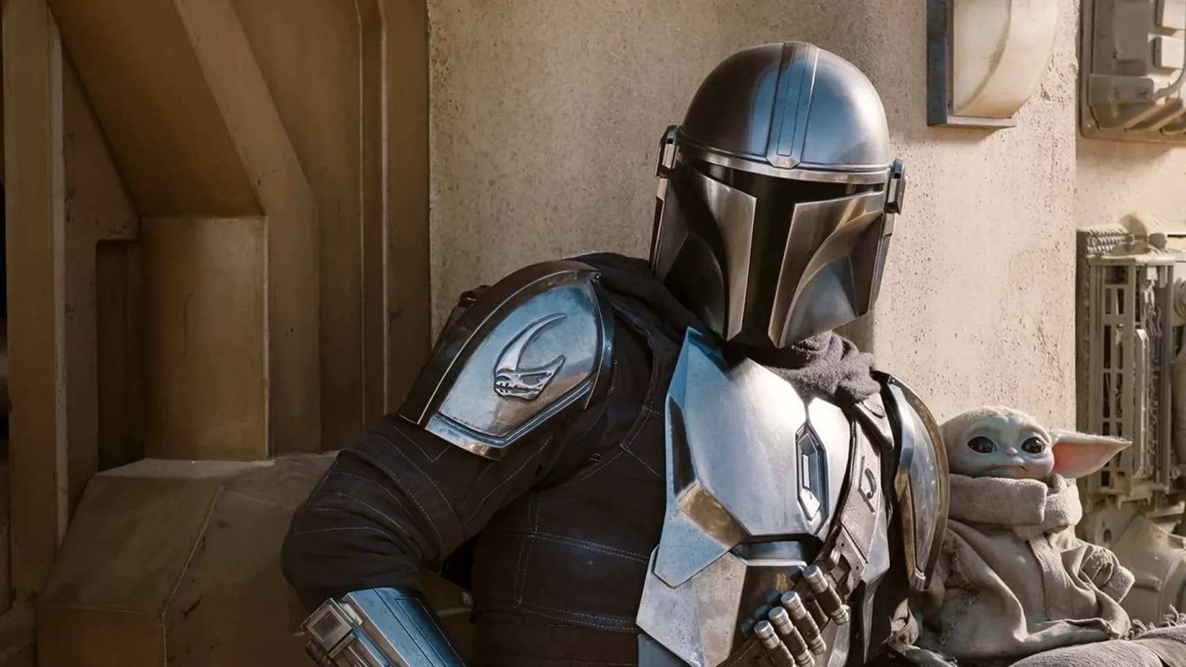 Pedro Pascal jako Din Djarin v seriálu Mandalorian