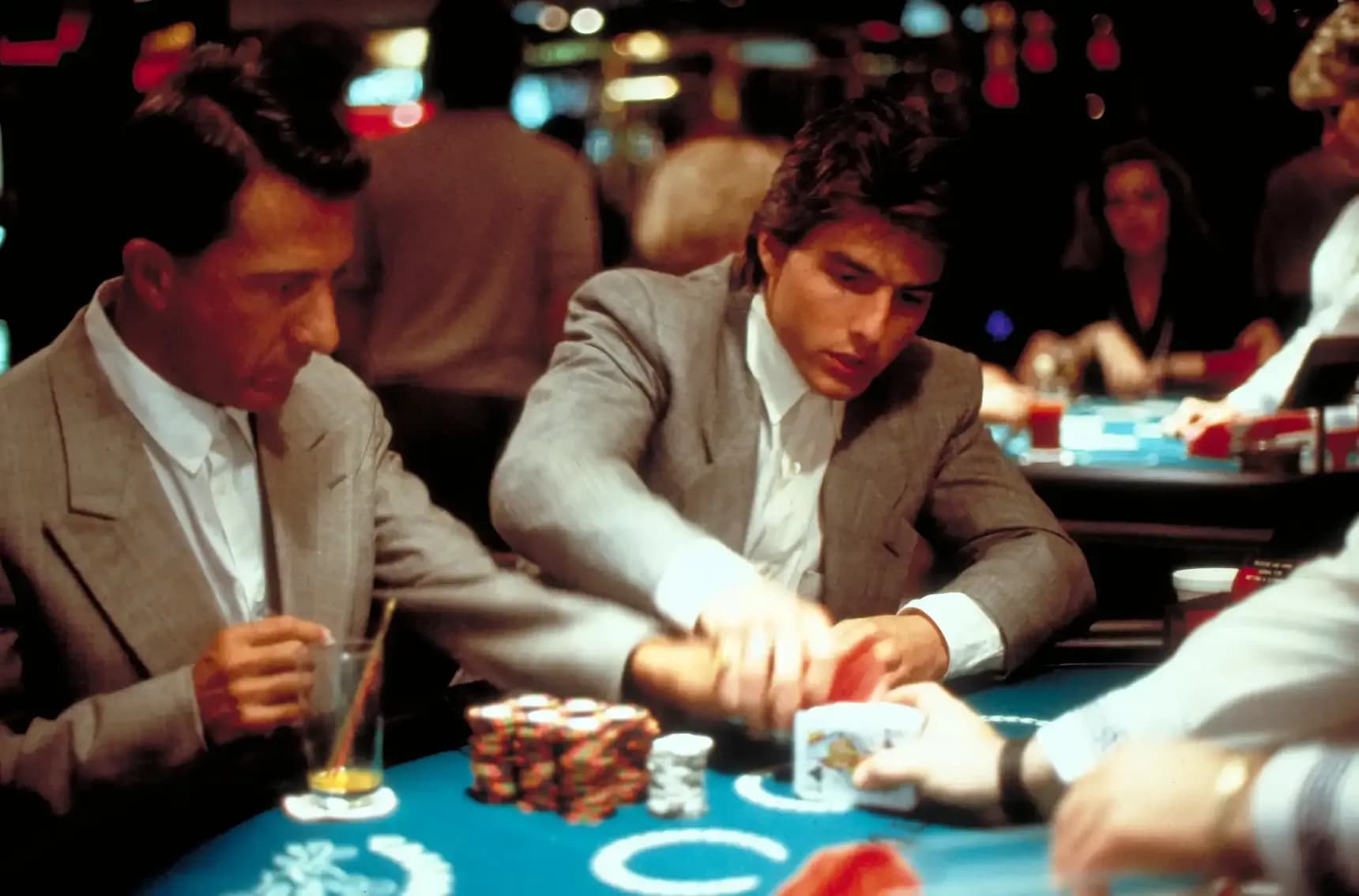 Dustin Hoffman a Tom Cruise ve filmu Rain Man