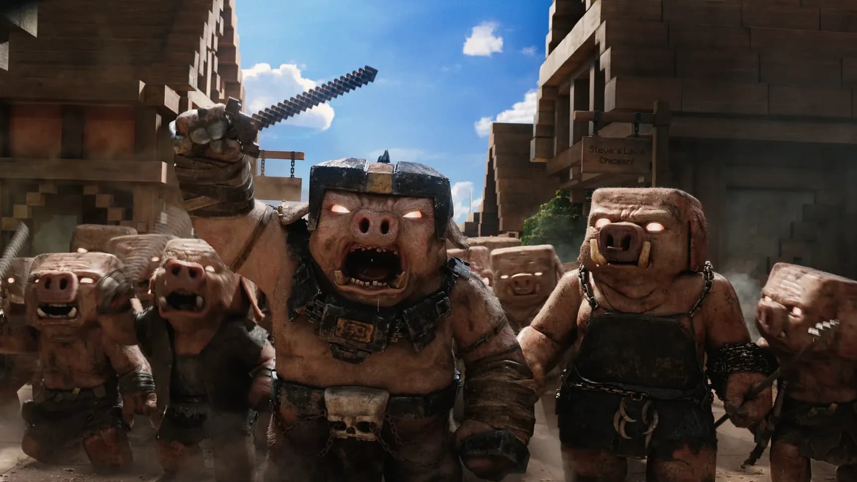 Záběr ze snímku Minecraft film