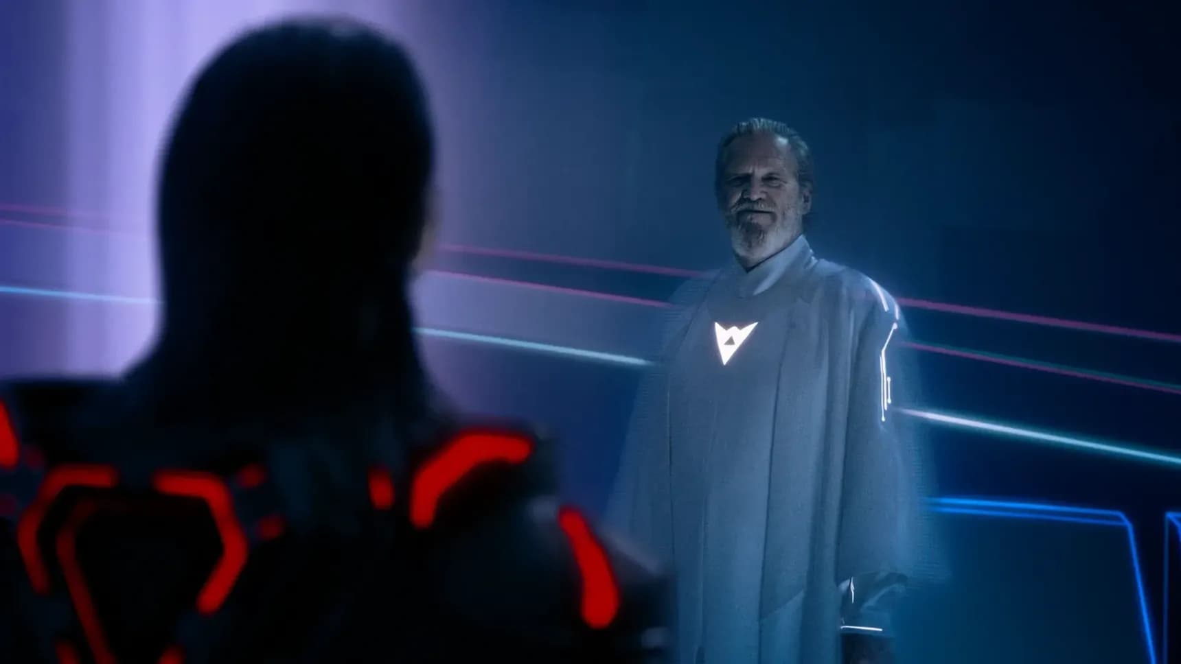Jeff Bridges jako Kevin Flynn, ve filmu Tron: Ares