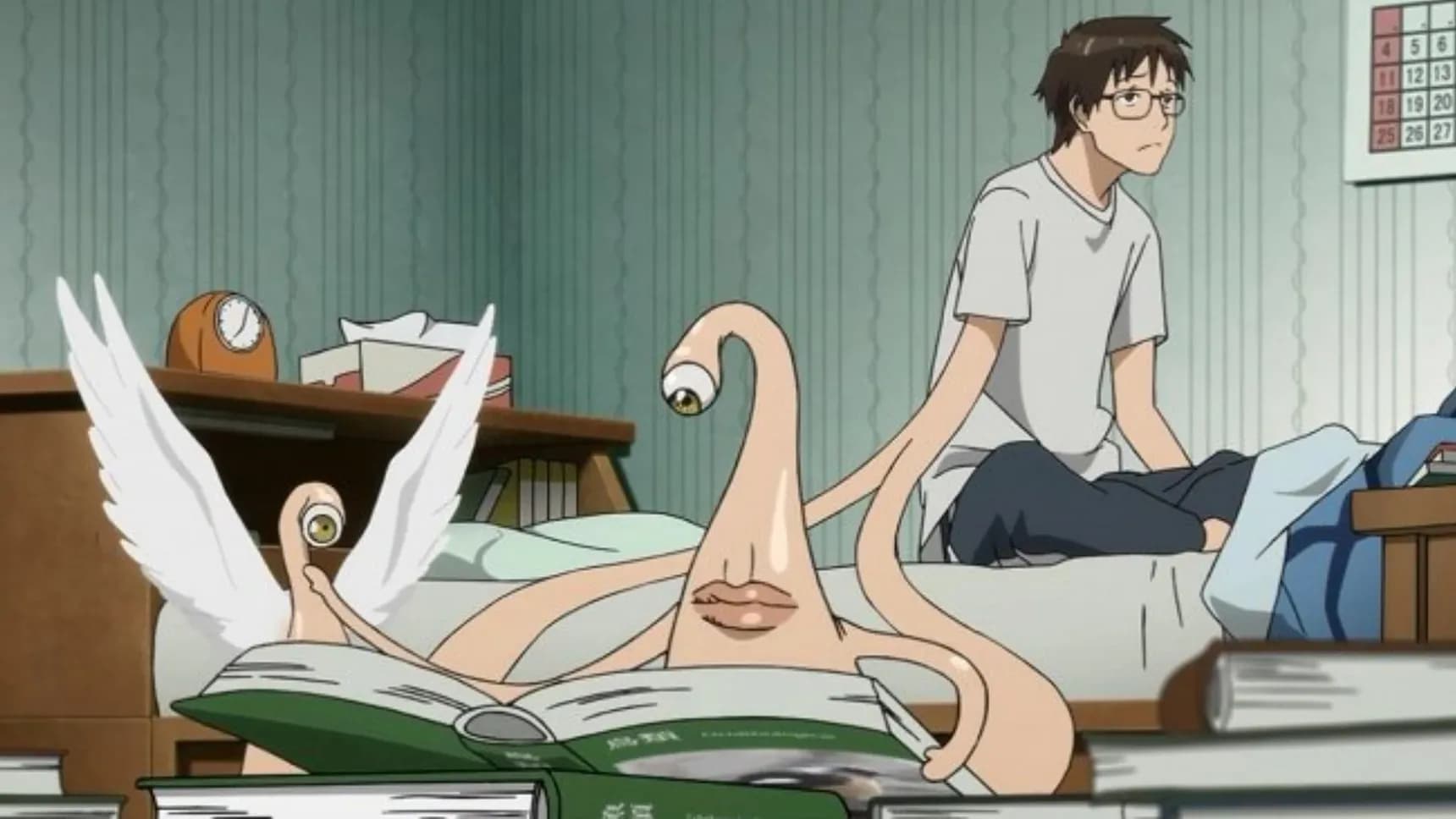 Šiniči a parazit v jeho ruce z anime Parasyte: The Maxim