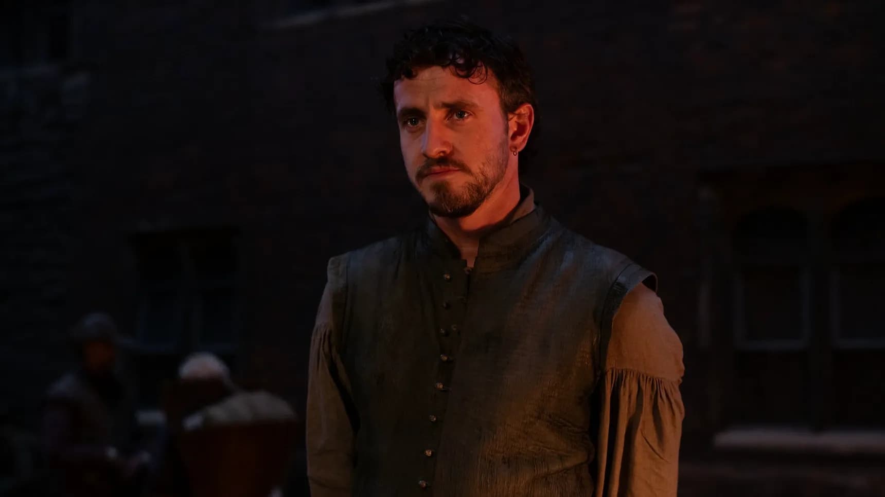 Paul Mescal jako William Shakespeare ve filmu Hamnet