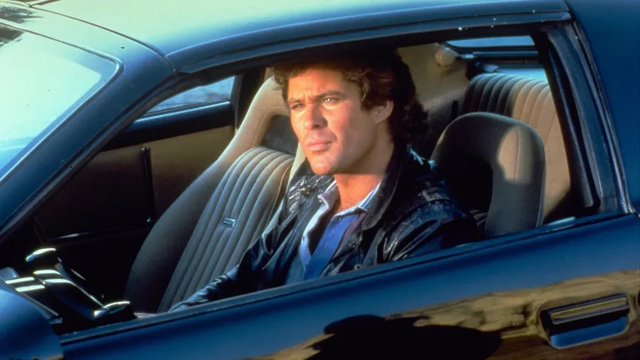 David Hasselhoff jako Michael Knight v seriálu Knight Rider