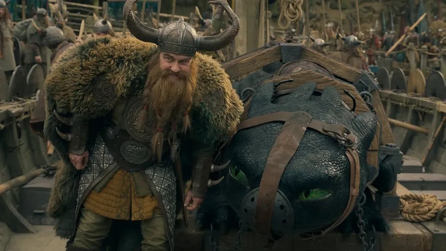 Gerard Butler ve filmu Jak vycvičit draka