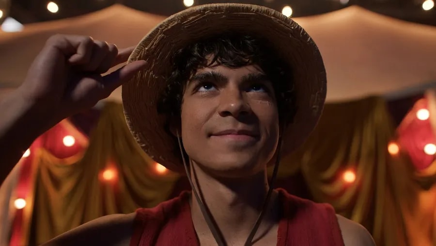 Iñaki Godoy jako Monkey D. Luffy ve druhé řadě seriálu One Piece