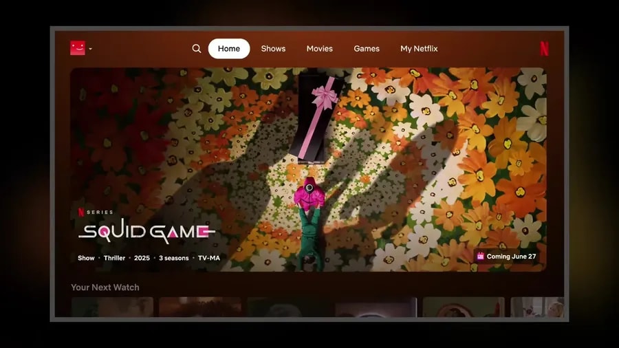 Redesign aplikace Netflix