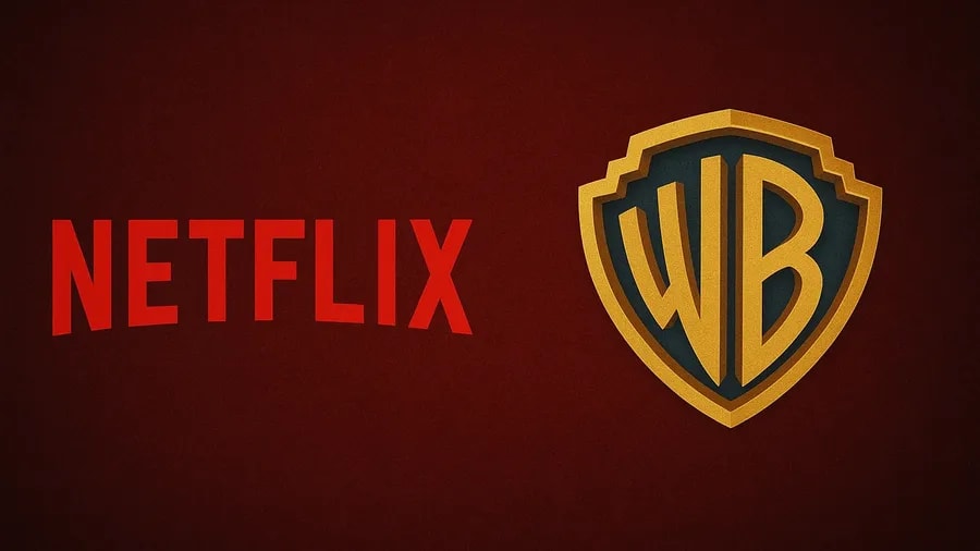 Loga Netflix a Warner Bros.