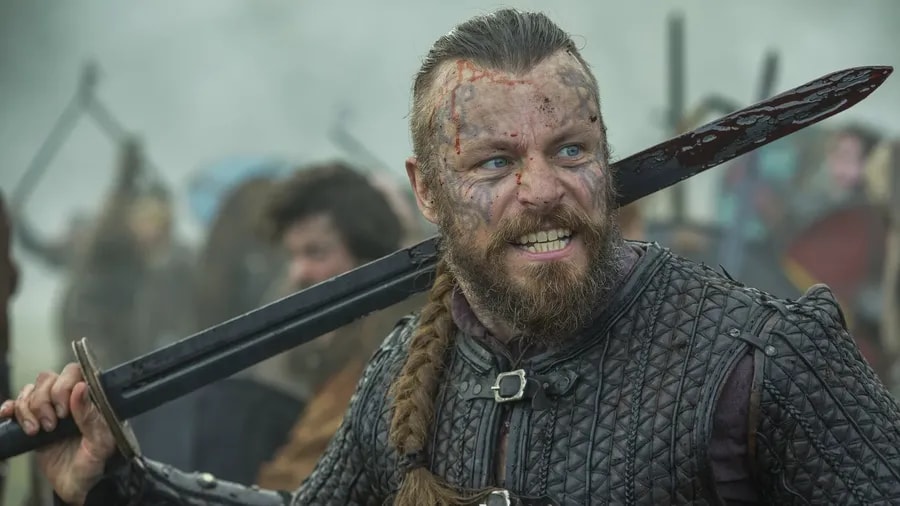 Peter Franzén jako Harald Krásnovlasý v seriálu Vikingové