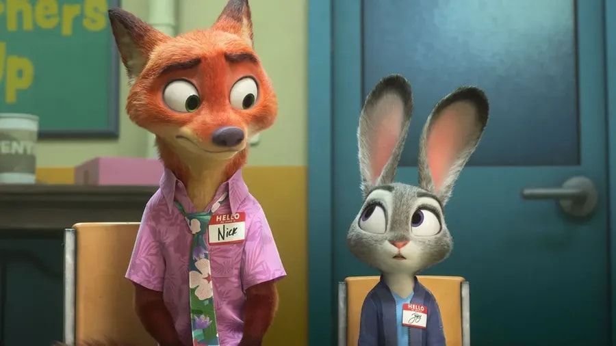Nick a Judy ve filmu Zootropolis: Město zvířat 2