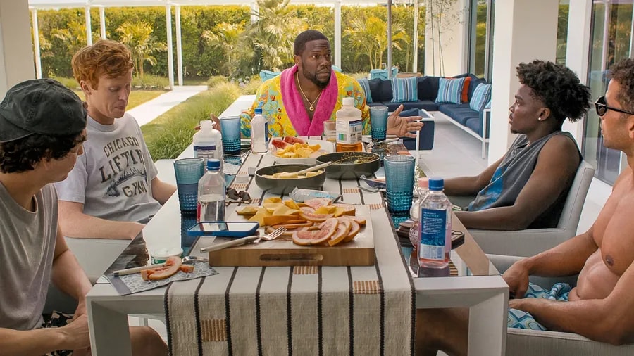 Marcello Hernández, Ben Marshall, Kevin Hart, Kam Patterson a Mason Gooding ve filmu 72 hodin