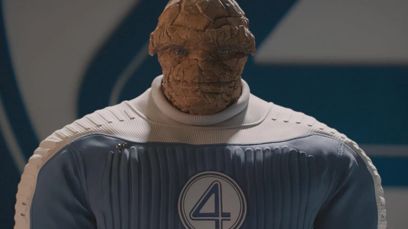 Ebon Moss-Bachrach jako Ben Grimm / The Thing ve filmu Fantastická 4: První kroky