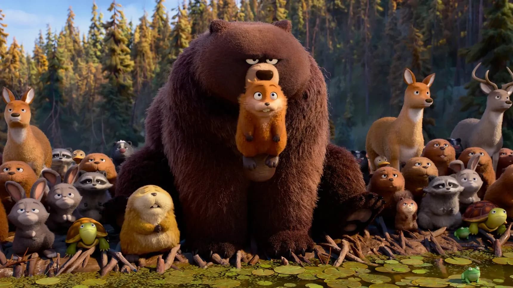 Záběr z filmu Na skok do divočiny