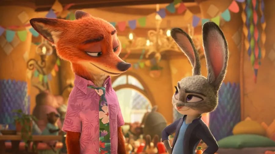 Záběr z filmu Zootropolis: Město zvířat 2
