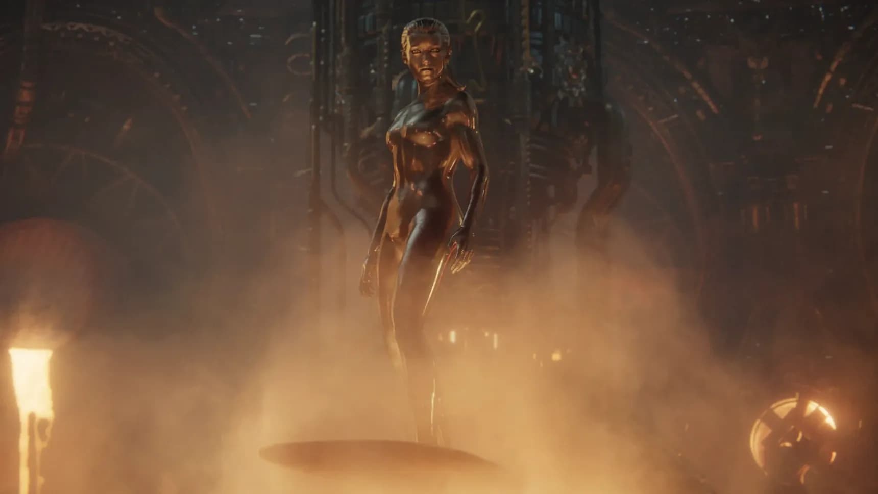 Julia Garner jako Shalla-Bal / Silver Surfer ve filmu Fantastická 4: První kroky