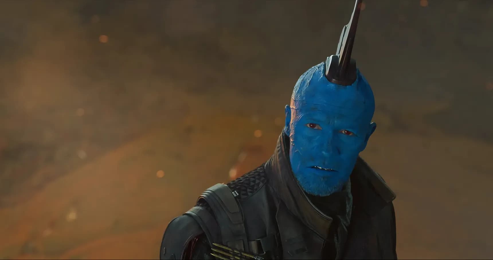 Michael Rooker jako Yondu ve filmu Strážci Galaxie Vol. 2