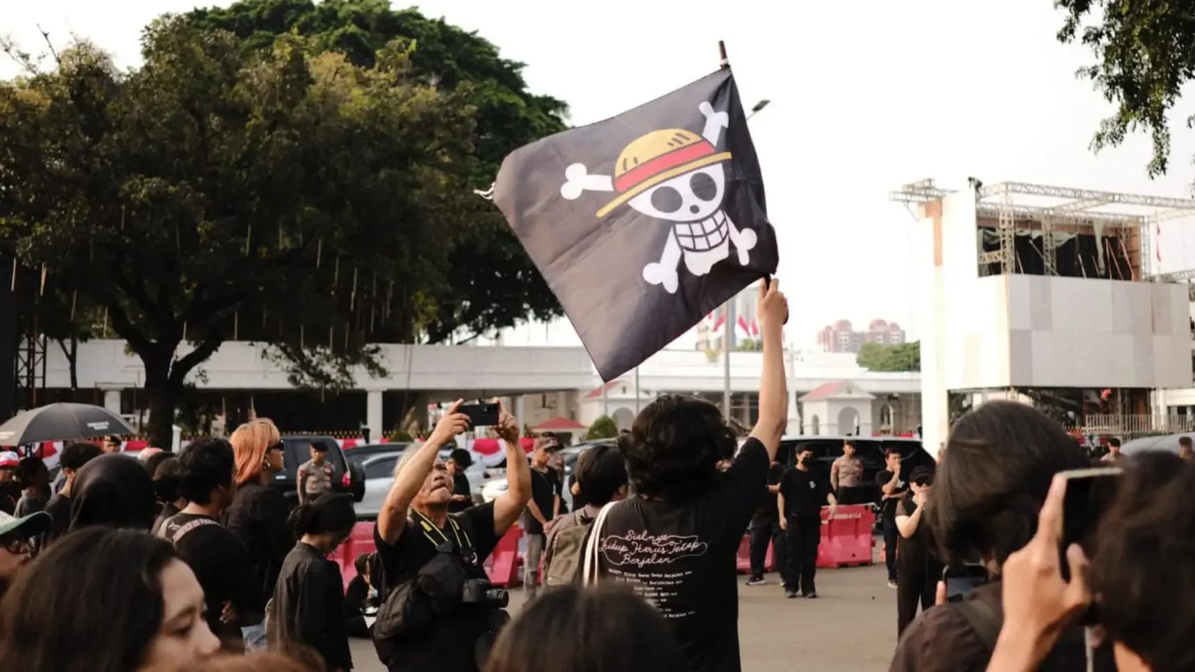 Vlajka One Piece v Indonésii