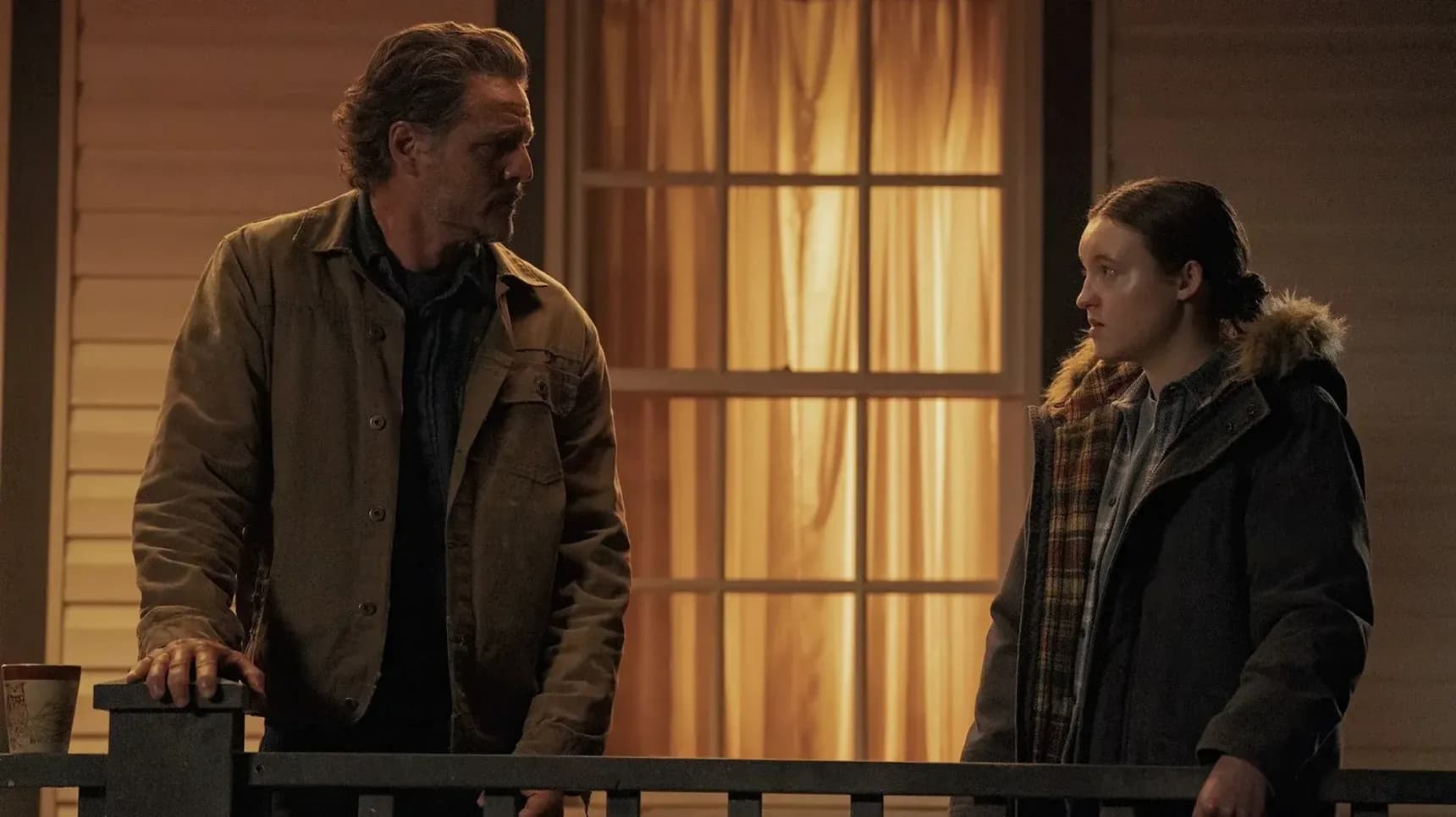 Pedro Pascal a Bella Ramsey v seriálu The Last of Us