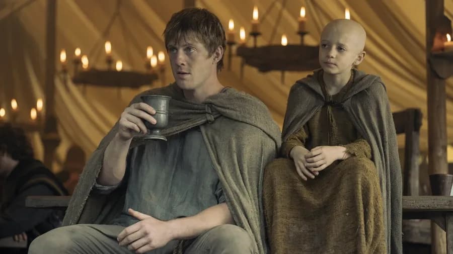 Peter Claffey a Dexter Sol Ansell v seriálu Rytíř Sedmi království