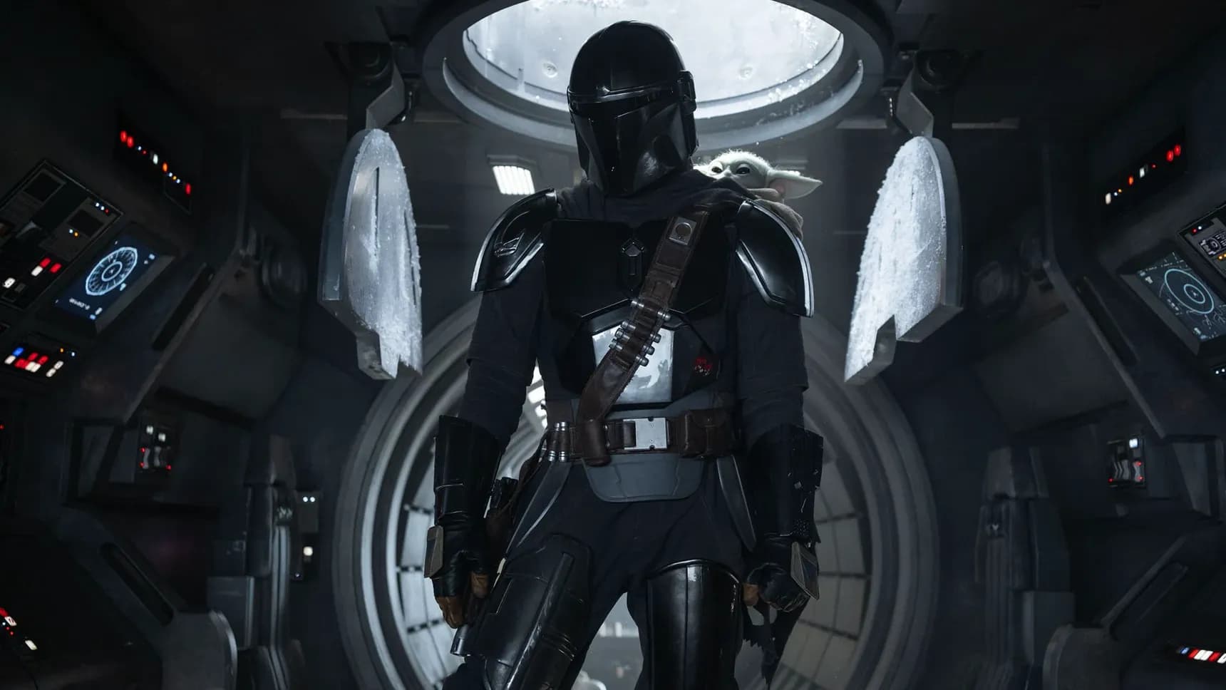 Záběr z filmu Star Wars: Mandalorian a Grogu