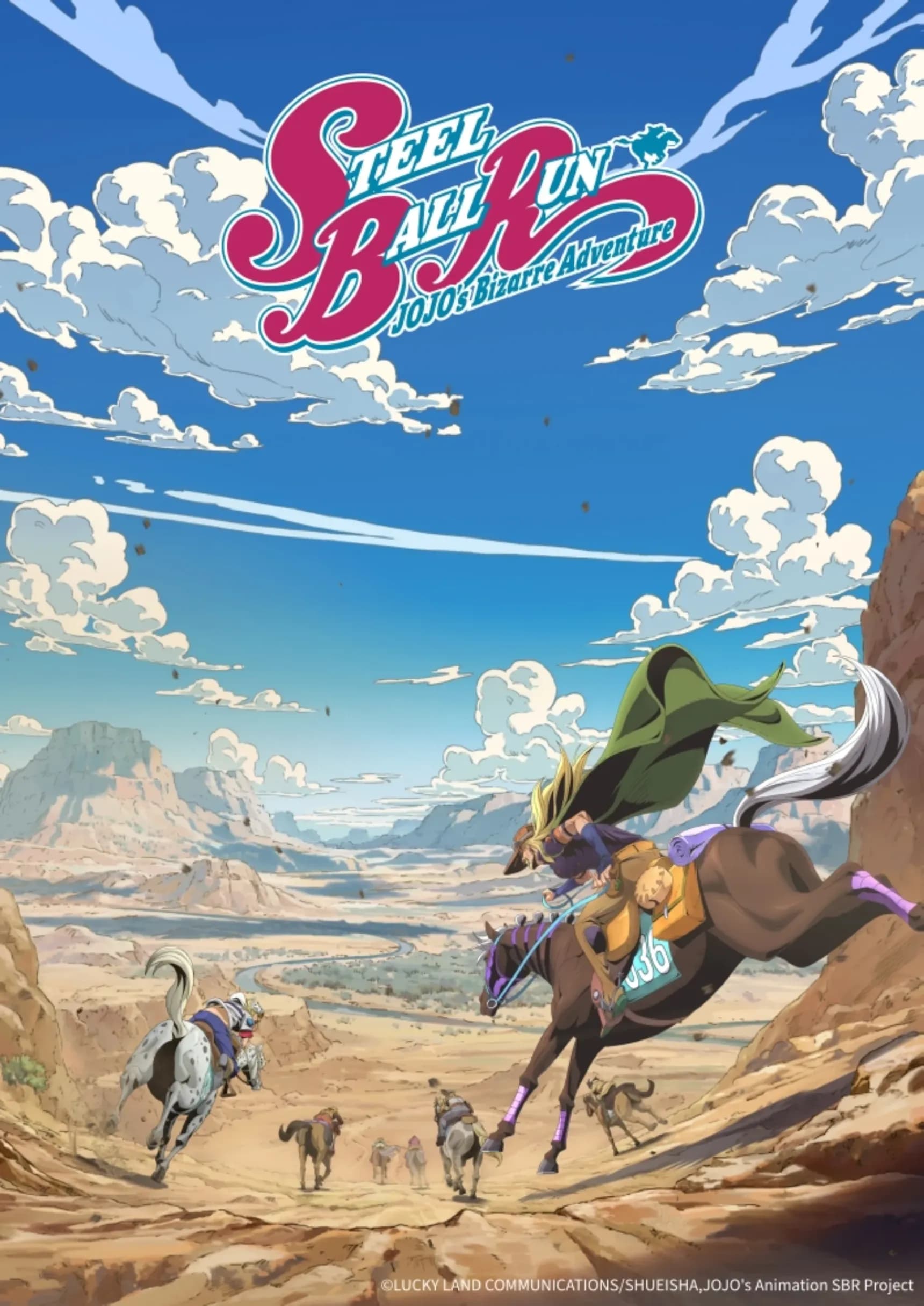 První vizuál anime JoJo’s Bizarre Adventure: Steel Ball Run